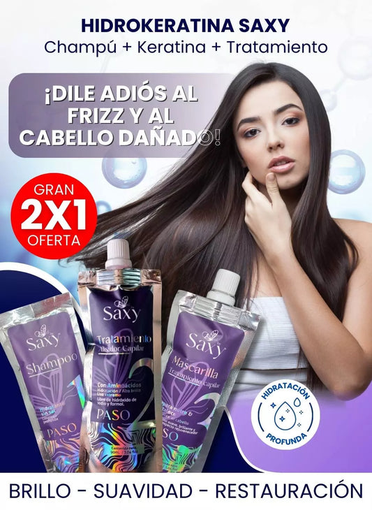 HidroKeratina Orgánica SAXY 3 pasos